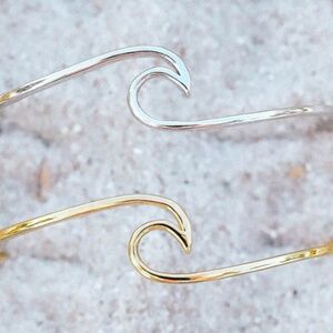 Pure Vida Gold & Silver Wave Cuff Bracelets (Listing is for both!)